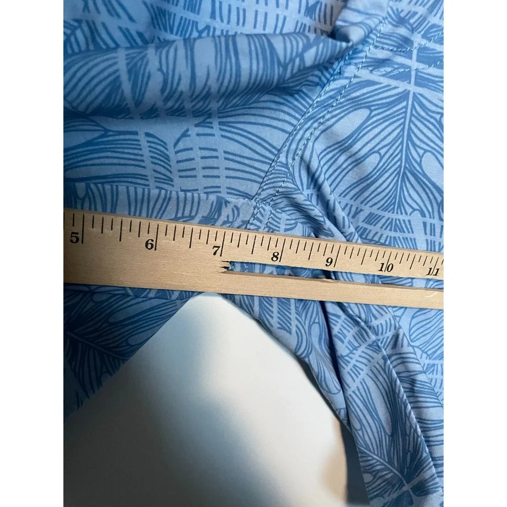 Travis Mathew Board Shorts Mens Small Blue Tropical Floral Print Swim Trunks